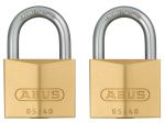 Abus 65/40 Brass Padlock Twin Pack