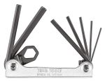 TengTools Hex Key Set Folding to 6mm 7 Pieces