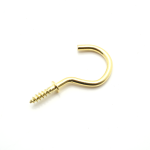 Screw Cup Hook Electro Brass