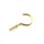 Screw Cup Hook | Electro Brass