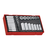 TengTools Socket Set 1/4 and 3/8 inch Drive AF