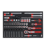 TengTools Socket Set Mixed Drives 77 Pieces