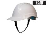 Scan |White Deluxe Safety Helmet