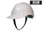 Scan White Deluxe Safety Helmet