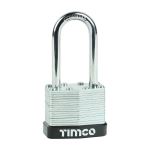 Timco Laminated Padlock Long Shackle 40mm