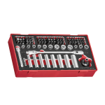 TengTools Socket Set 1/4 inch Drive 87 Pieces