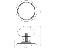 Belgravia Centre Door Knobs | Polished Brass