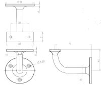 Antique Handrail Bracket