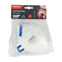 Timco FFP2 Fold Flat Masks with Valve 3 Pieces