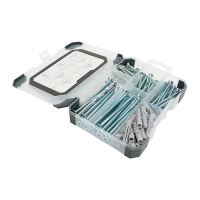Timco Mixed Tray Screws Plug & Drill Bit ZINC 91 Pieces