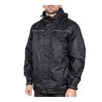 Timco Waterproof Lined Rain Jacket Black
