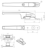 Modern Lockable Casement Fastener 