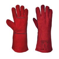 Portwest Welders Gauntlets Red