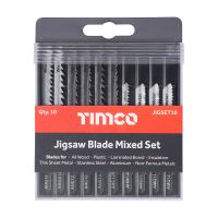 Timco Mixed Jigsaw Set High Carbon Steel & HSS Blades