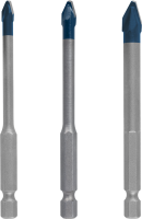 Bosch EXPERT HardCeramic HEX-9 Drill Bit Set 5/6/8 mm 3-pc