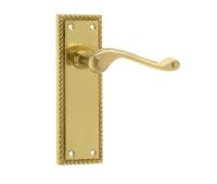 Georgian Suite Long Plate Latch | Polished Brass