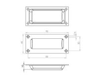 Flush Pull | Satin Anodised Aluminium