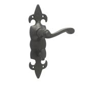 Antique Fleur De Lys Lever on Plate | Bathroom