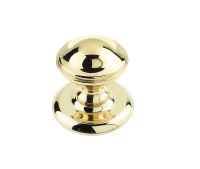 Belgravia Centre Door Knobs | Polished Brass