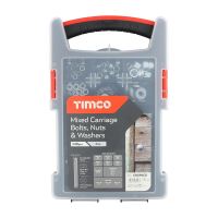Timco Mixed Cup Square Bolt Grab Pack BZP