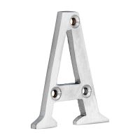 Door Letter A - Satin Chrome 