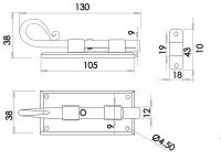 Straight Bolt | 100mm 