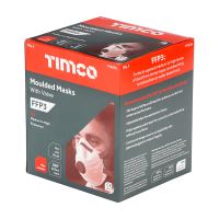 Timco FFP3 Moulded Masks with Valve 5 Piece