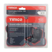 Timco | Ground Jobber HSS Drills Set 15 Pcs