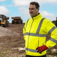 Timco Hi-Visibility Fleece Jacket Yellow