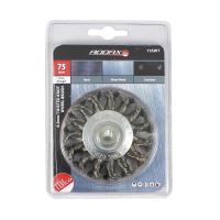 Drill Wheel Brush Twisted Knot Steel Wire Timco 75mm