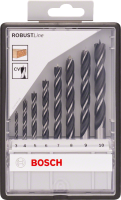 Bosch | 8-piece robust Line brad point drill bit set 3 - 10 mm