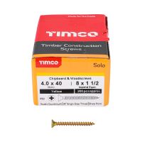 Solo Chipboard Screw Yellow Timco