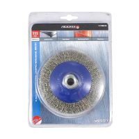 Angle Grinder Bevel Brush Crimped Stainless Steel Timco 115mm