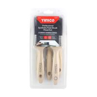 Timco | Professional Synthetic Paint Brushes Mixed Set | 5 Pieces