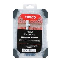 Timco Mixed Tray Cable Clips 290 Pieces