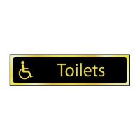 Disabled Logo Toilets PVC Self Adhesive Sign