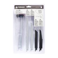 Timco Reciprocating Saw Blade Mixed Set High Carbon Steel & Bi-Metal