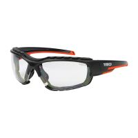 Timco Sports Style Safety Glasses With Foam Dust Guard Clear
