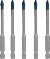 Bosch EXPERT HEX-9 HardCeramic Drill Bit Roof Tile Set 5 mm 5-pc