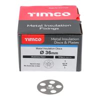 Timco | Metal Insulation Discs - Zinc & Stainless Steel