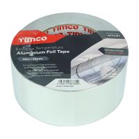 Extreme Temperature Aluminium Foil Tape 45m x 50mm Timco