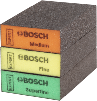 Bosch | Standard Sanding Block | 69 x 97 x 26mm | 3 Pack