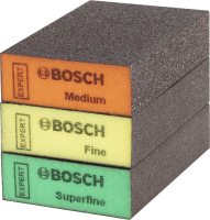 Bosch Standard Sanding Block 69 x 97 x 26mm 3 Pack