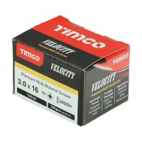 Timco Velocity Premium Multi-Use Screws  PZ Yellow Double Countersunk Box