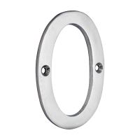 Door Numeral 0 - Satin Chrome 