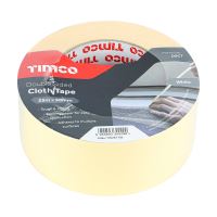 Timco Double Sided Cloth Tape White 25m x 50mm