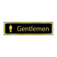 'Gentlemen' Sign Self Adhesive PVC