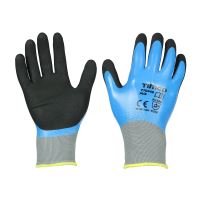Timco Waterproof Grip Gloves Sandy Nitrile Foam Coated Polyester