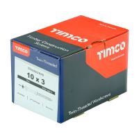 Twin Threaded Roundhead Woodscrew TIMco