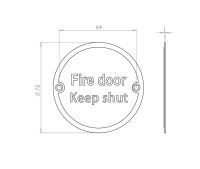 Stainless Steel Fire Door Keep Shut